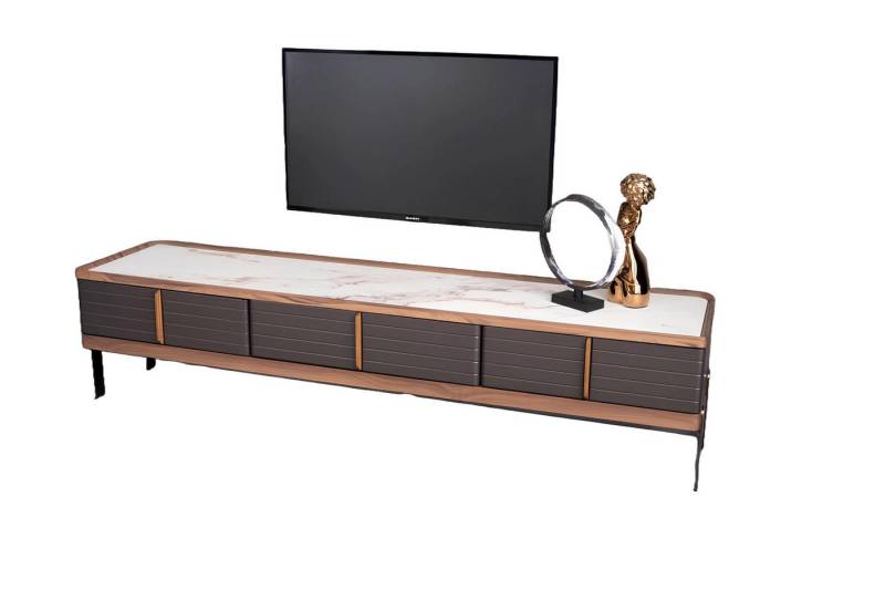JVmoebel Lowboard Sideboard Marmoroptik TV Lowboard Fernsehschrank TV Schrank Anrichte (1 St., Sideboard), Made in Europa von JVmoebel