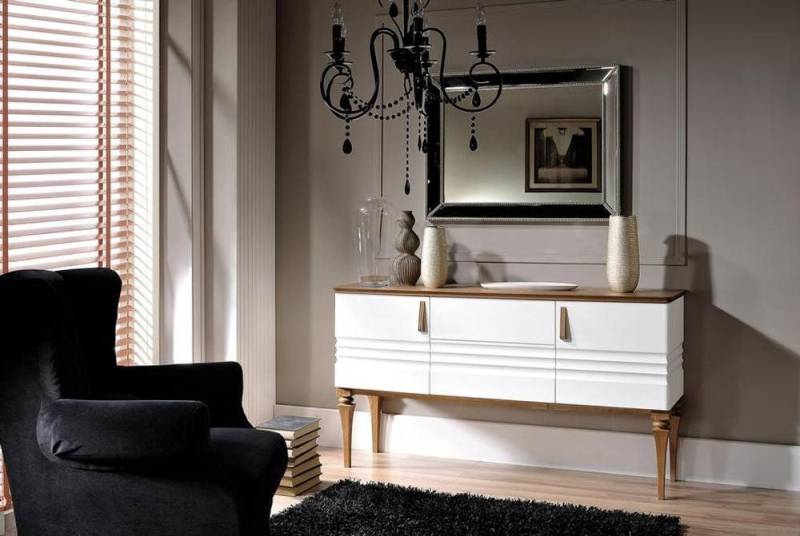 JVmoebel Sideboard Schrank Anrichte Kommodenschrank Buffet Vorratsschrank Holz (Sideboard), Made in Europa von JVmoebel