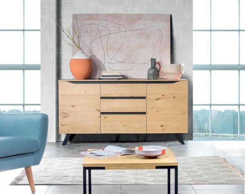 JVmoebel Kombikommode Sideboard Schrank Anrichte Stauraummöbel Kommodenschrank Buffet (1 St., Sideboard (TRK), Made in Europa von JVmoebel