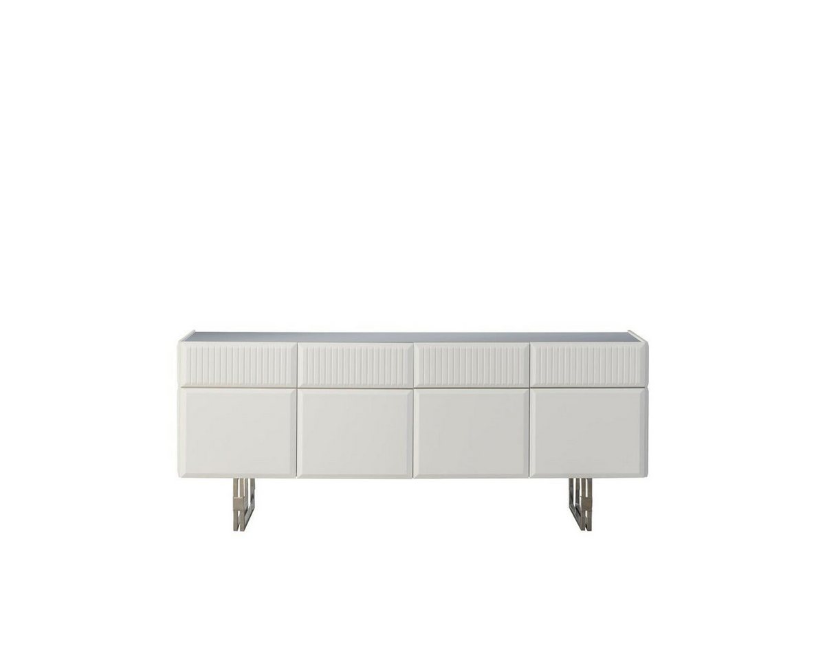 JVmoebel Sideboard Skandinavische Kommode in Weiß aus Holz für das Wohnzimmer (1 St., 1x Sideboard), Made in Europa von JVmoebel