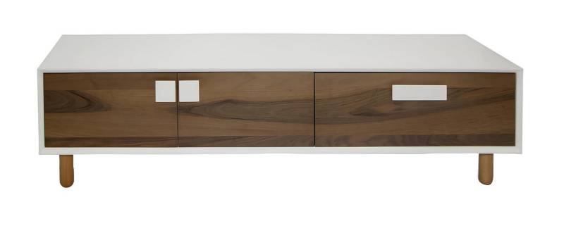JVmoebel Lowboard Stilvoller beiger TV-Ständer Designer Holz-Lowboard mit Schubladen (1 St., RTV), Made in Europa von JVmoebel