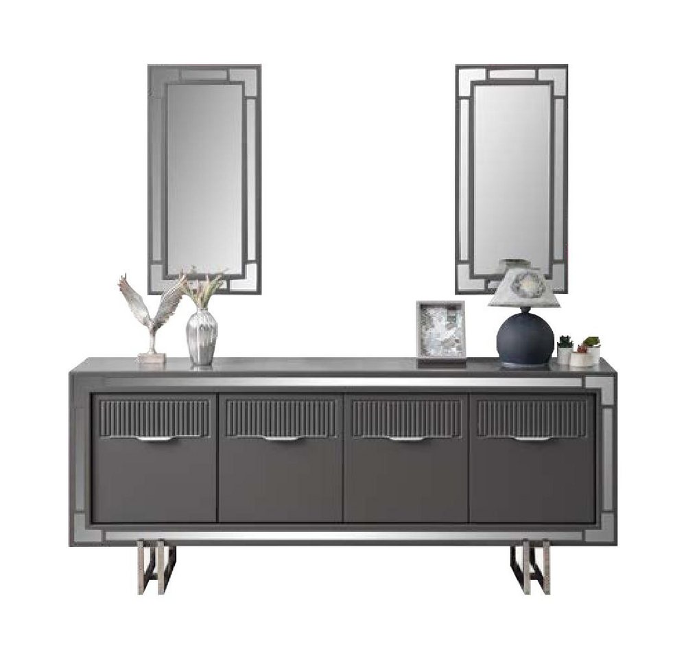 JVmoebel Sideboard graues Holzsideboard Kommode Anrichte Schrank für Esszimmer (1 St., Sideboard), Made in Europa von JVmoebel