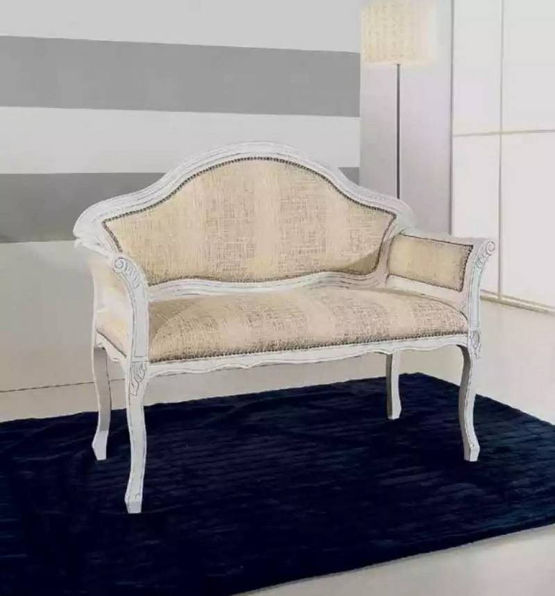 JVmoebel Sitzbank Beige Designer Polsterbank für das Wohnzimmer Sitzmöbel (1-St), Made in Europa von JVmoebel
