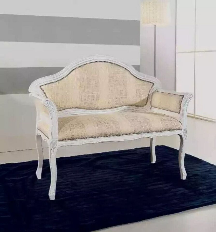 JVmoebel Sitzbank Beige Klassische Polsterbank Designer Wohnzimmer Sitzmöbel (1-St), Made in Italy von JVmoebel