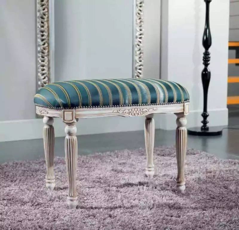 JVmoebel Sitzbank Design-Sitzbank Polsterhocker Klassisches Möbelstück (Hocker), Made in Europa von JVmoebel
