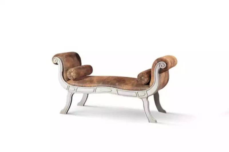 JVmoebel Sitzbank Designer Polsterbank in Braun – Stilvolle Sitzgelegenheit Hocker (1-St., Sitzbank), Made in Europa von JVmoebel
