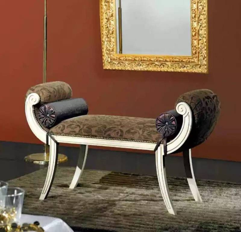 JVmoebel Sitzbank Elegante Designer-Sitzbank aus Textil im klassischen Stil (1-St), Made in Europa von JVmoebel