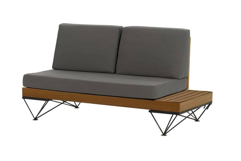 JVmoebel Sitzbank Hellbeige Robuste Sitzbank Edle Garten Sitzmöbel Luxuriöse Sitzkissen, Made in Europa von JVmoebel