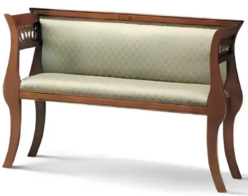 JVmoebel Sitzbank Klassische Sitzbank Designer Sitzmöbel Wohnzimmer Polsterbank (1-St., Sitzbank), Made in Italy von JVmoebel