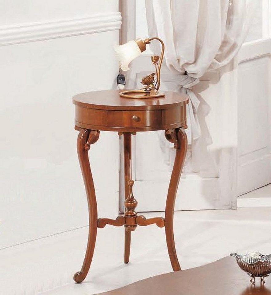 JVmoebel Sitzbank Runder Beistelltisch für das Wohnzimmer - Brauner Couchtisch, Made in Europa JVmoebel Sitzbank Runder Beistelltisch für das Wohnzimmer - Brauner Couchtisch, Made in Europa von JVmoebel