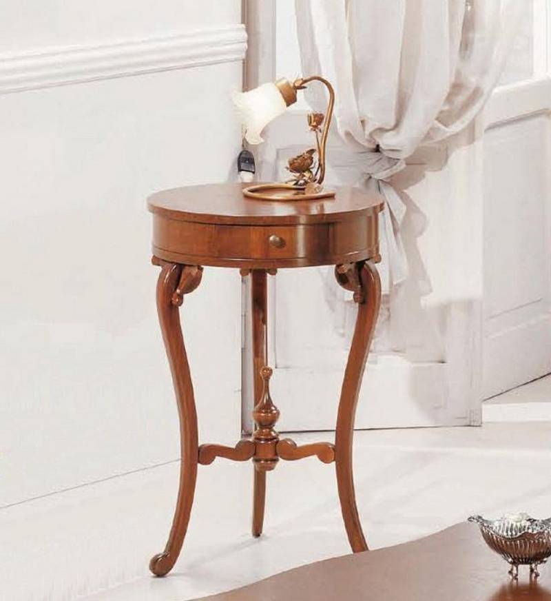 JVmoebel Sitzbank Runder Beistelltisch für das Wohnzimmer - Brauner Couchtisch, Made in Europa JVmoebel Sitzbank Runder Beistelltisch für das Wohnzimmer - Brauner Couchtisch, Made in Europa von JVmoebel