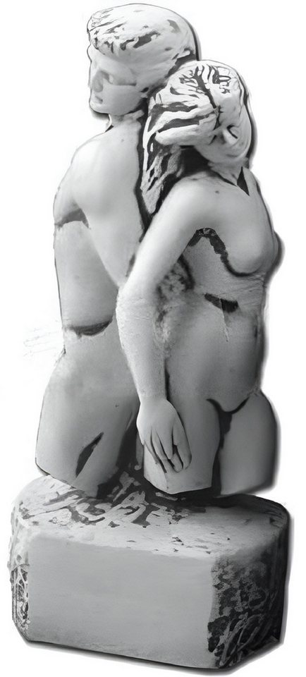 JVmoebel Gartenfigur Adam & Eva Design Figur Garten Figuren Statuen Skulpturen, Made in Europa von JVmoebel