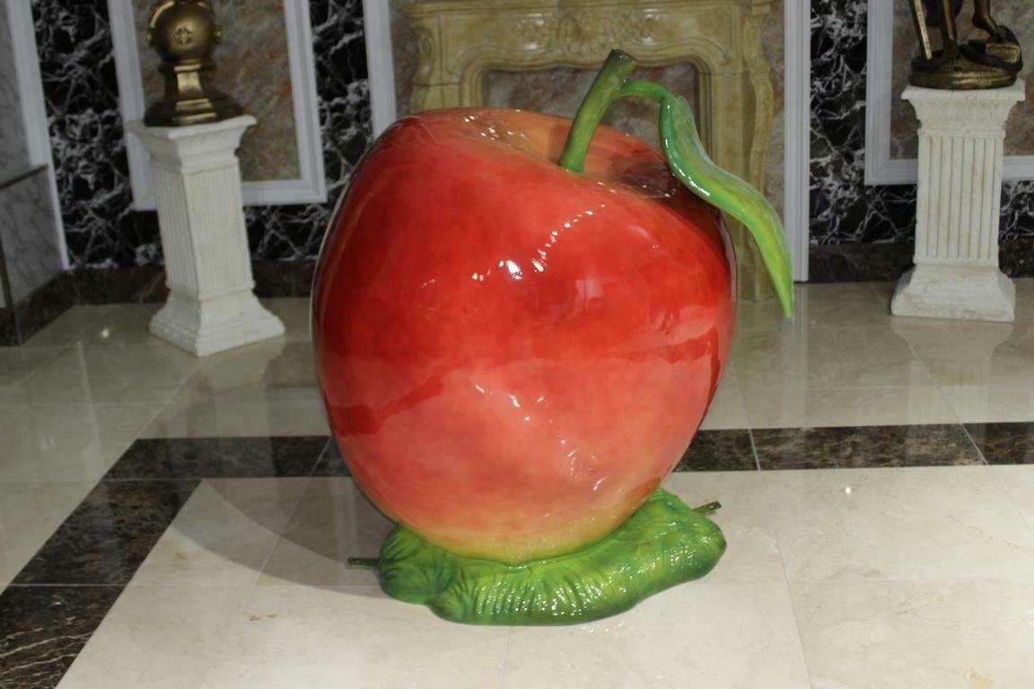 JVmoebel Skulptur Apfel Aussteller Statue Garten Statue Äpfel Obst Deko Sofort von JVmoebel