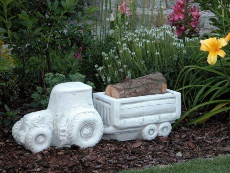 JVmoebel Pflanzkübel Blumenkübel Pflanz Kübel Figur Blumentöpfe Garten Vasen Traktor Neu (Pflanzkübel), Made in Europa von JVmoebel