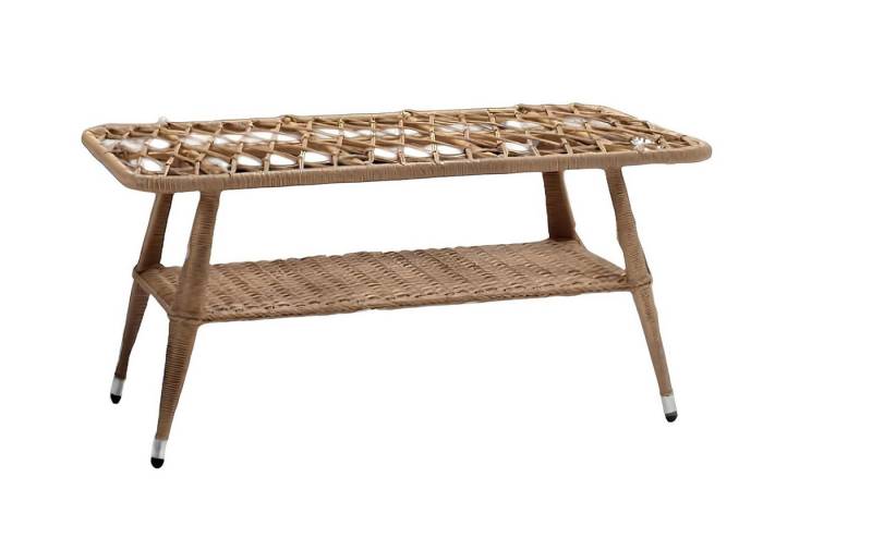 JVmoebel Gartentisch Couchtisch Braun Luxus Moderner Tisch Design Kaffeetisch Rattan (Tisch), Made in Europa von JVmoebel
