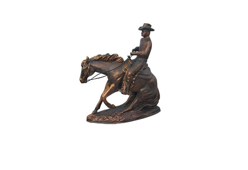 JVmoebel Skulptur Cowboy Designer Figur Skulptur Briefbeschwerer USA Rodeo Deko (Skulptur P68-45cm), Made in Europa von JVmoebel