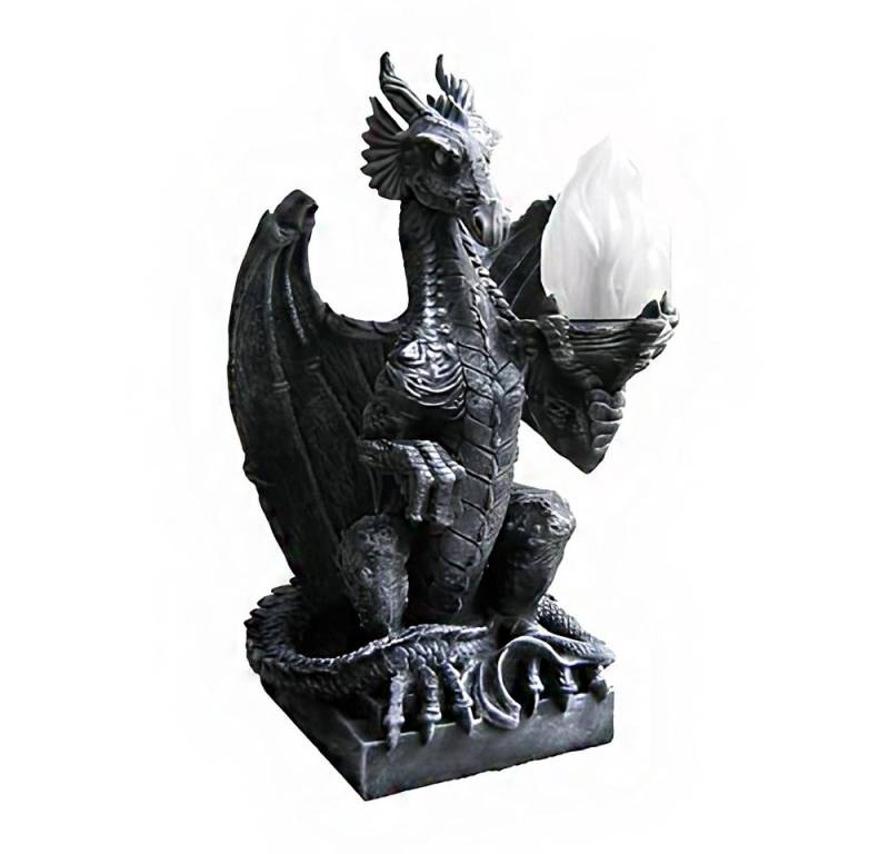 JVmoebel Nachttischlampe Deko Figur Statue Skulptur 50cm Figuren Statuen Skulpturen Drachen, Made in Europa von JVmoebel