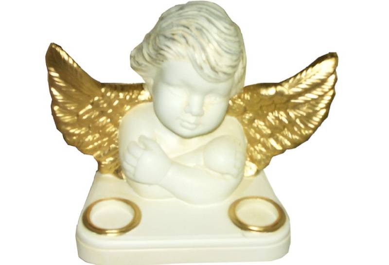 JVmoebel Skulptur Design Amor Büste Figur Statue Skulptur Skulpturen Kerzen Halter, Made in Europa von JVmoebel