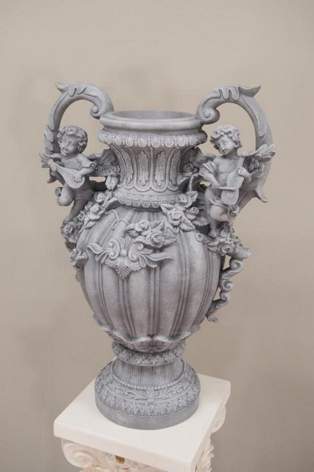 JVmoebel Dekovase Design Blumen Topf XXL Vase Vasen Handarbeit Deko Kelch Pokal 70cm, Made in Europa von JVmoebel