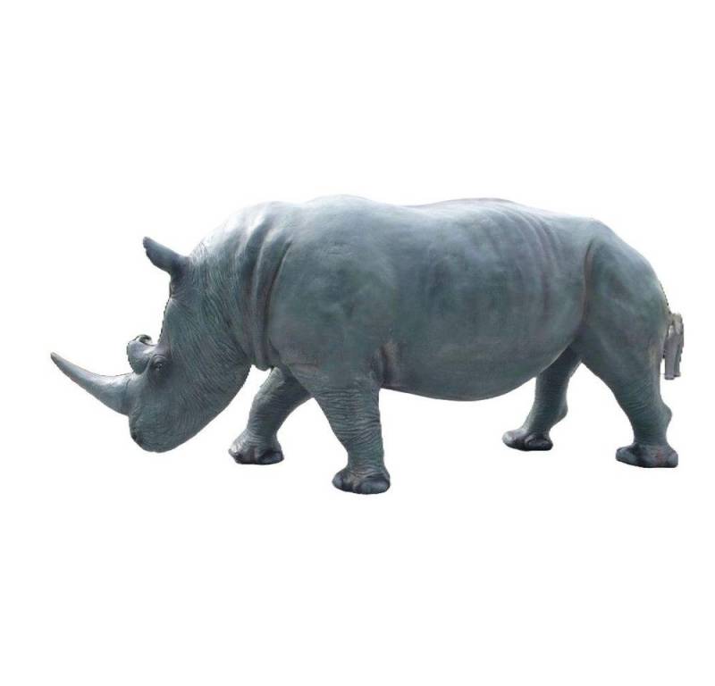JVmoebel Tierfigur Design Nashorn XXL Big Figur Statue Skulptur Figuren Garten Deko, Made in Europa von JVmoebel