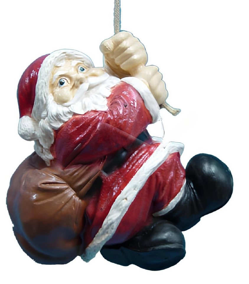 JVmoebel Skulptur Design Nikollaus hangend in der Schnur Statue Skulptur Figuren (Nikolaus Material : Kunststoff/Acryl 33 cm), Made in Europa von JVmoebel
