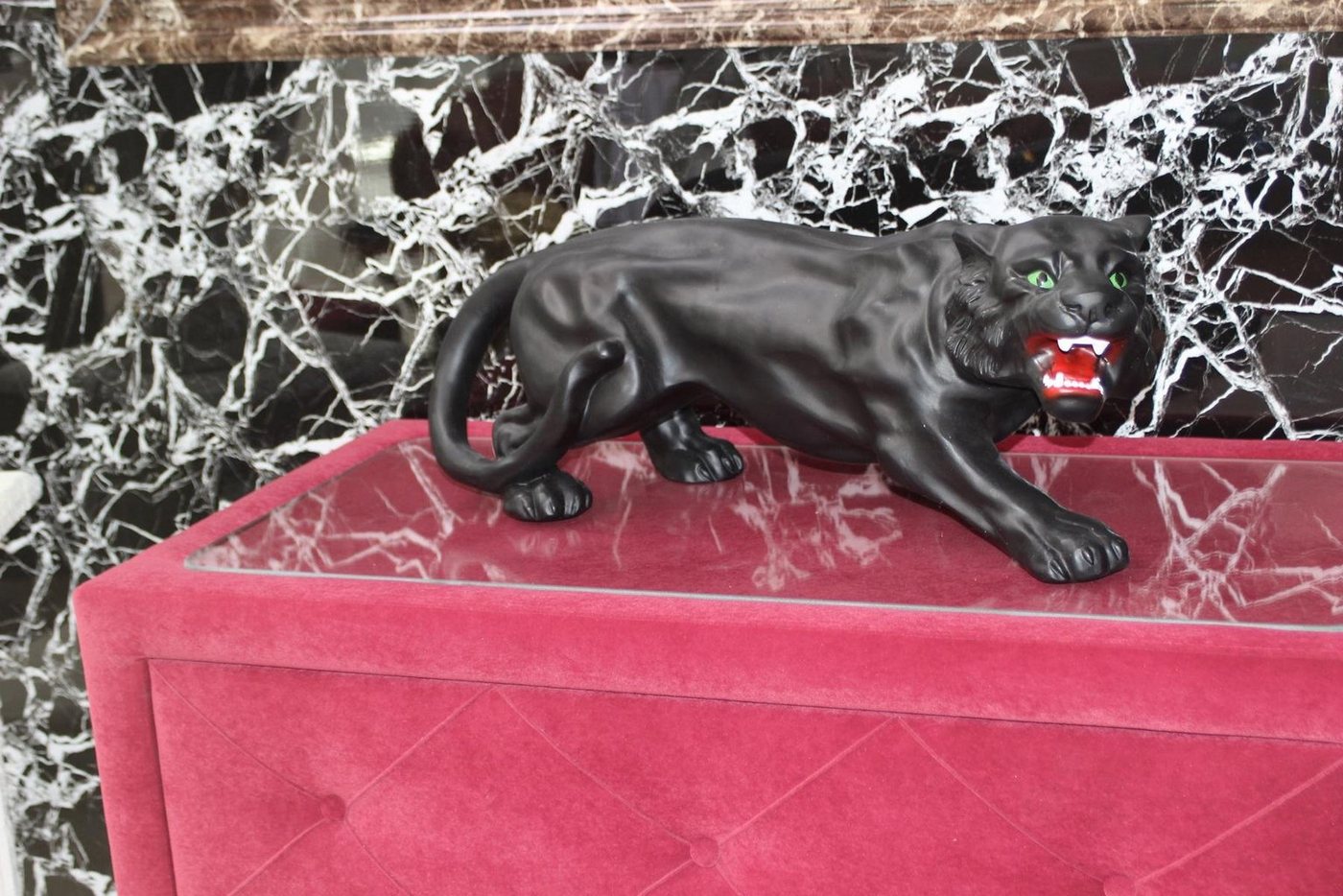 JVmoebel Skulptur Design Panther Figur Garten Statue Skulptur Figuren Skulpturen Sofort von JVmoebel