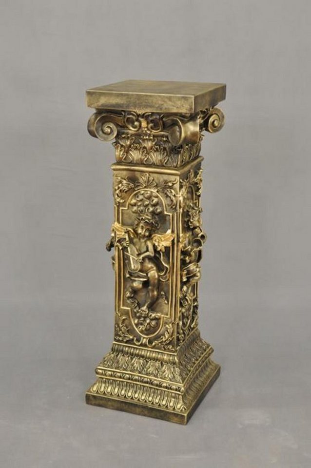JVmoebel Dekosäule Design Säule Amoretten Skulpturen Figuren Deko Ständer Blumen Sockel, Made in Europa von JVmoebel