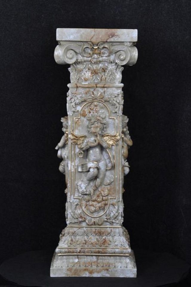 JVmoebel Dekosäule Design Säule Amoretten Skulpturen Figuren Deko Ständer Blumen Sockel, Made in Europa von JVmoebel