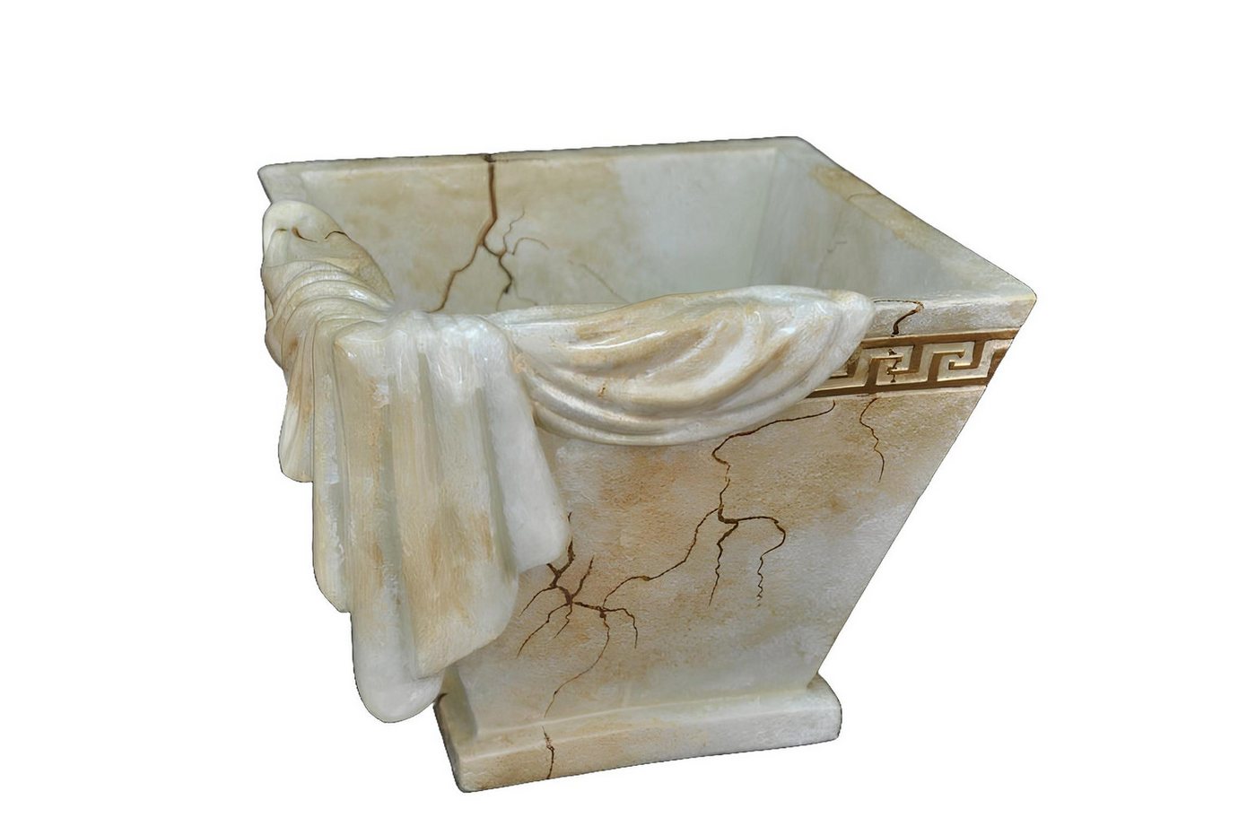 JVmoebel Dekovase Design Vasen Deko XXL Vase mit Schärpe 27,5 cm Pokal Medusa, Made in Europa JVmoebel Dekovase Design Vasen Deko XXL Vase mit Schärpe 27,5 cm Pokal Medusa, Made in Europa von JVmoebel