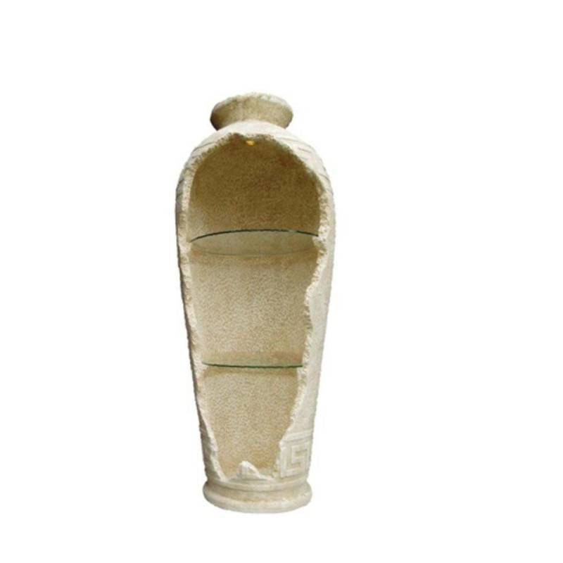 JVmoebel Bücherregal Halbe Vase Regal Beleuchtet 152cm Skulptur Figur Antik Stil (C56), Made in Europa von JVmoebel