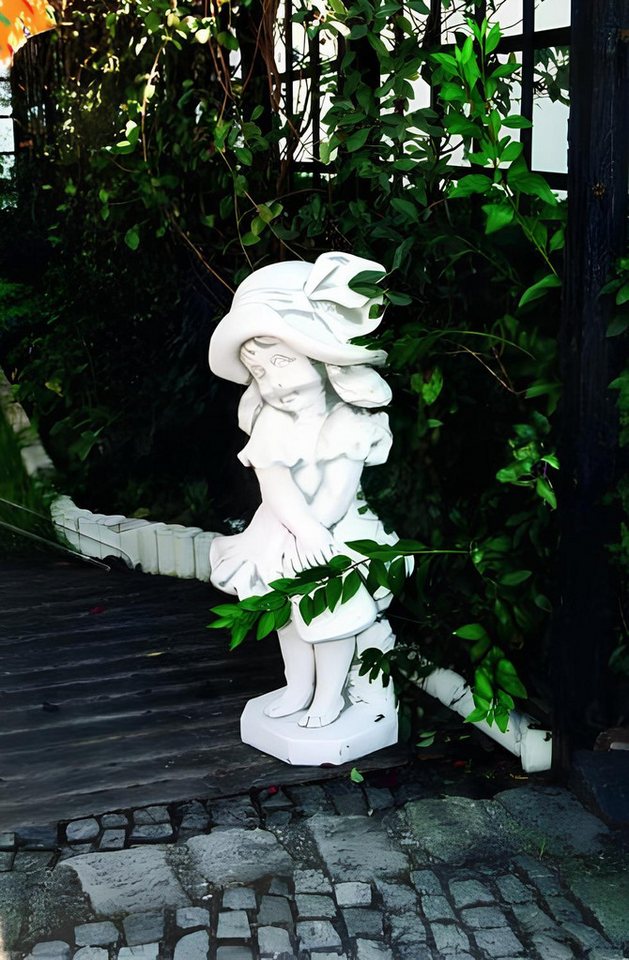 JVmoebel Skulptur Mädchen 90cm Figur Statue Figuren Skulptur Statuen Garten 246 Neu, Made in Europa von JVmoebel