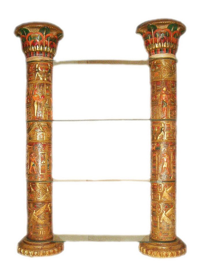 JVmoebel Vitrine Regal Glas Vitrine Ägyptische Regale Vitrinen XXL Säulen 240cm Säule Made in Europa von JVmoebel