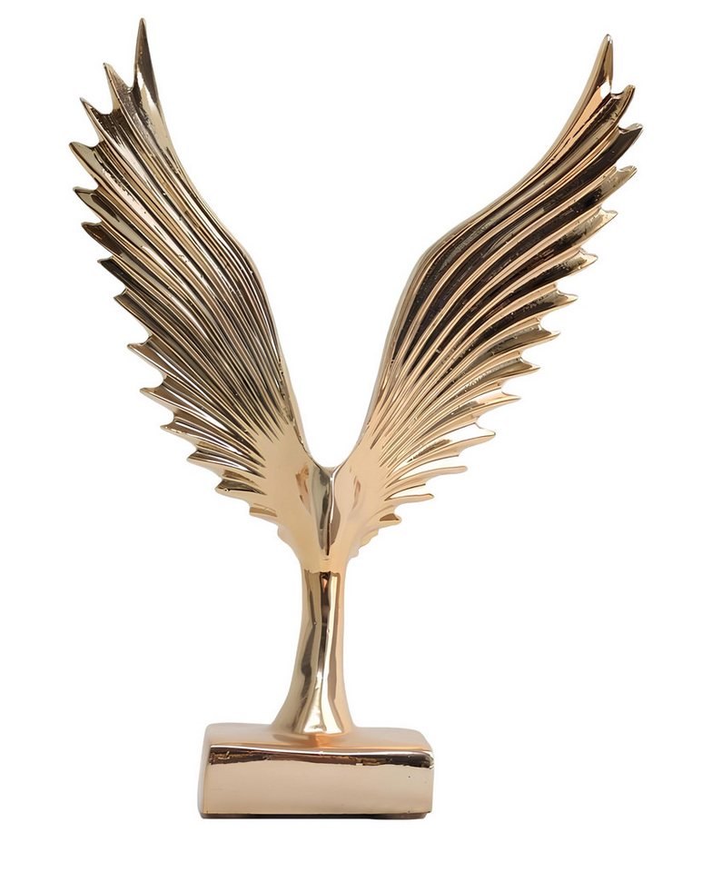 JVmoebel Dekofigur Skulptur Abstrakte Adler Design Statue Bunte Figuren Vergoldet (Skulptur), Made in Europa von JVmoebel