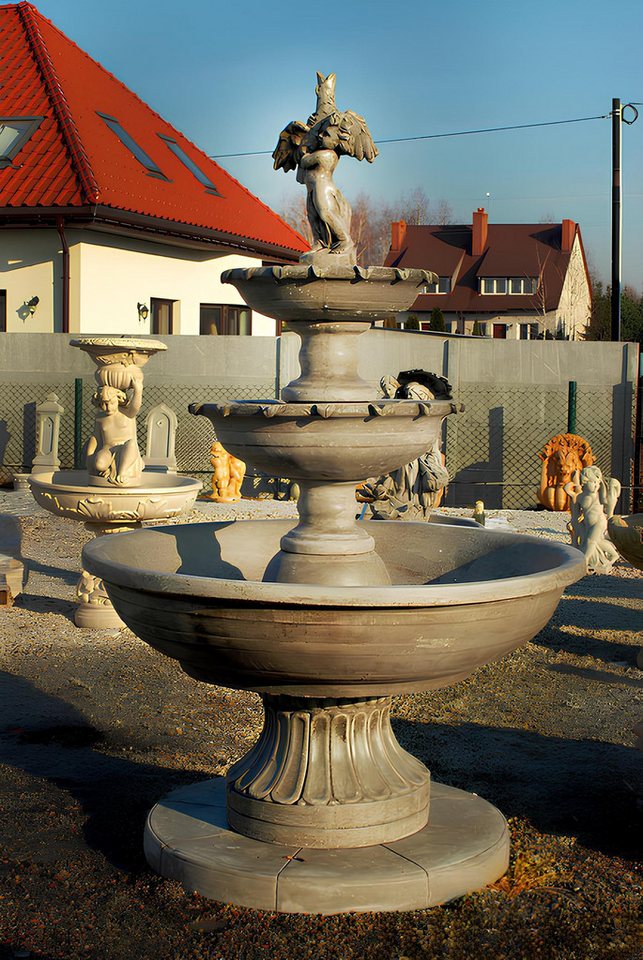 JVmoebel Gartenbrunnen Springbrunnen Fontäne Fontaine Brunnen Wasserspiel Garten Deko Römisch, (Artikel 1063), Made in Europa von JVmoebel