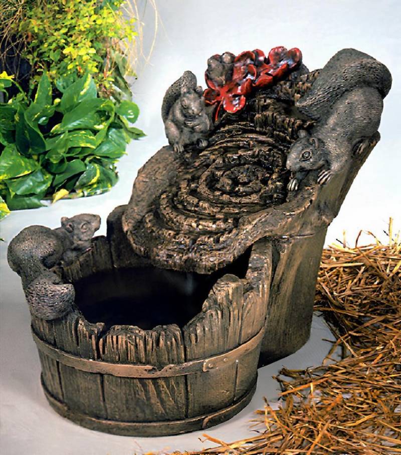 JVmoebel Gartenbrunnen Springbrunnen Fontäne Zierbrunnen Garten 1012 Deko Brunnen 45cm, (Artikel 1012), Made in Europa von JVmoebel
