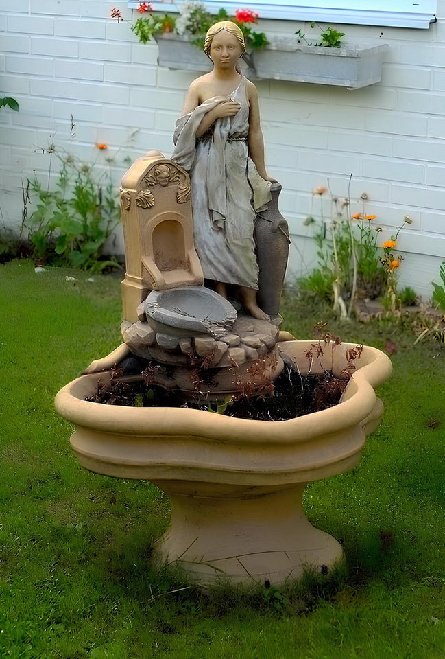 JVmoebel Gartenbrunnen Springbrunnen Fontäne Zierbrunnen Garten 1015 Deko Brunnen 112 cm, (Artikel 1015), Made in Europa von JVmoebel
