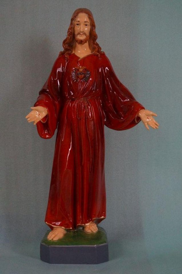 JVmoebel Skulptur Statuen Jesus Figur Garten Statue Skulptur Figuren Skulpturen (Heiligenfiguren Material: Holz 86 x 45 x 27 cm Höhe), Made in Europa von JVmoebel