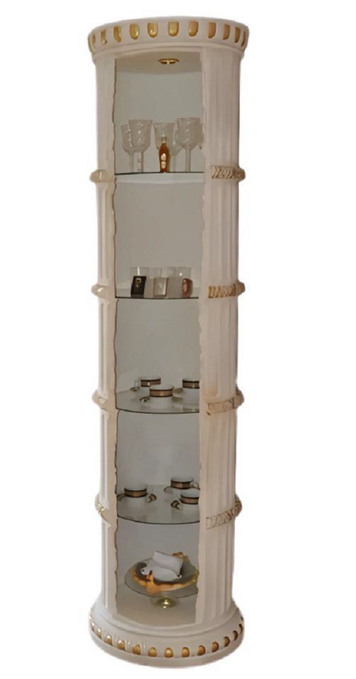 JVmoebel Vitrine Bar Eck Regal Glas Amphore Bodenfase Säule Schrank Möbelstück Made in Europa von JVmoebel