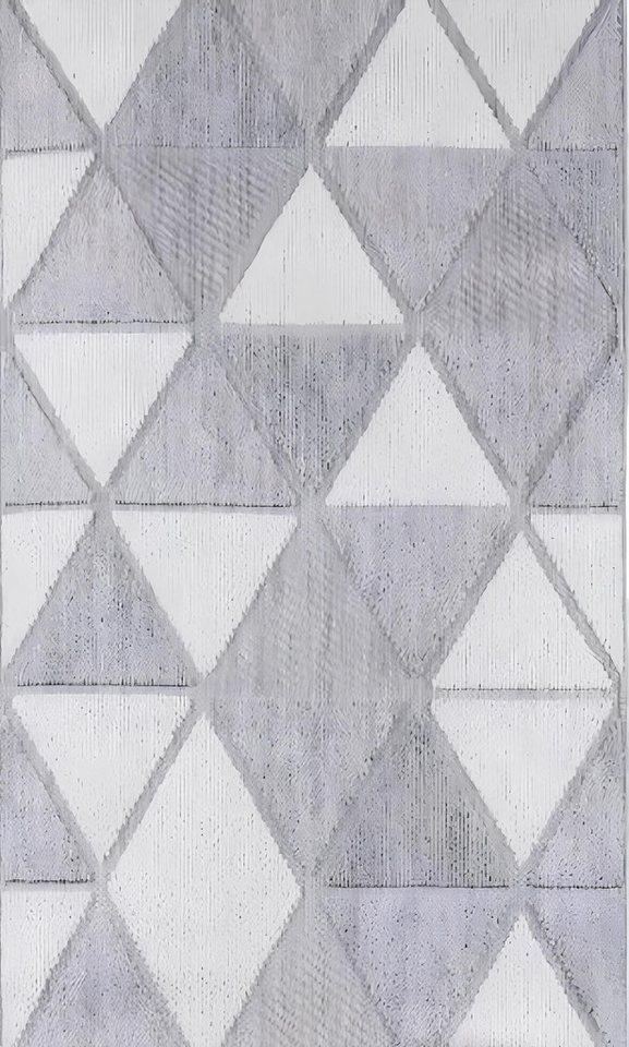 JVmoebel Teppich Wohnzimmer Teppich Raute Melierte Muster Geometrisches Muster Kurzflor, Höhe: 170 mm, Made in Europa von JVmoebel