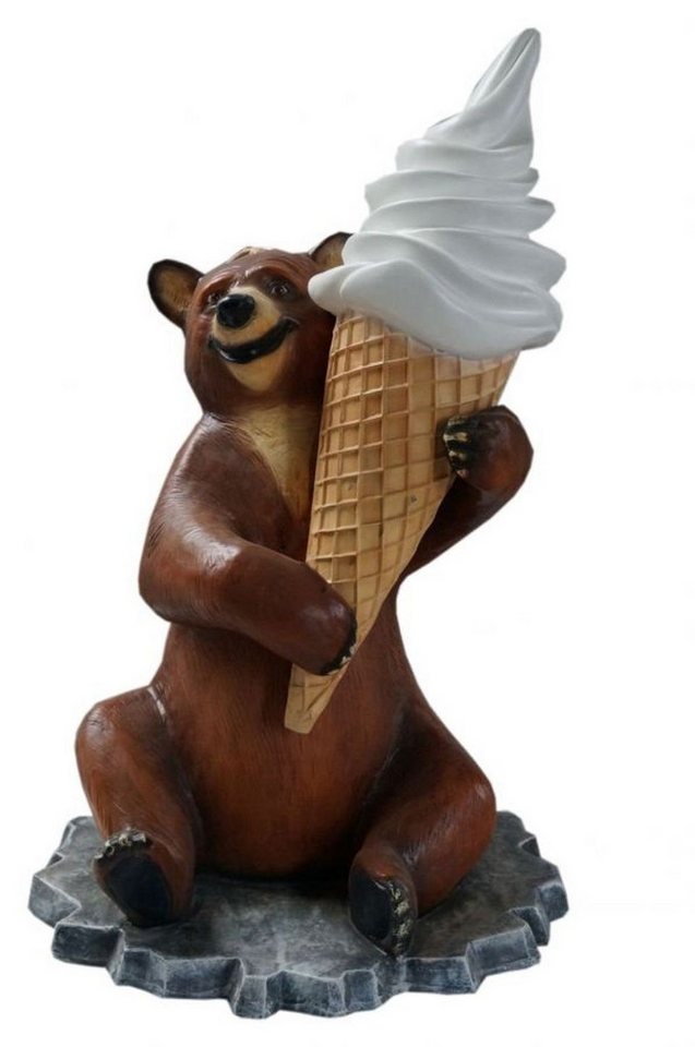 JVmoebel Skulptur XXL Eis Diele Werbung Aufsteller Figur Garten Deko Werbe Laden Bär, Made in Europa JVmoebel Skulptur XXL Eis Diele Werbung Aufsteller Figur Garten Deko Werbe Laden Bär, Made in Europa von JVmoebel