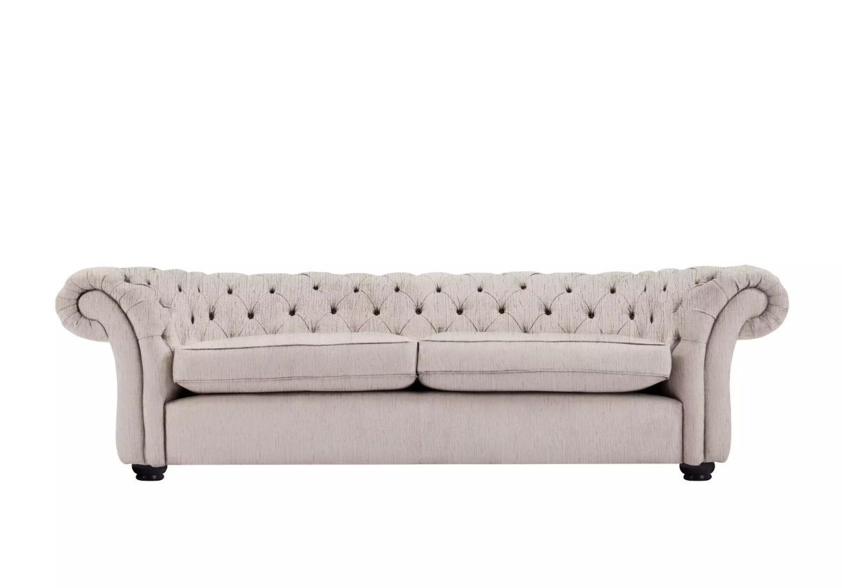 JVmoebel Sofa »Design Leder Sofa Couch - Chesterfield Polster Dreisitzer 244cm«, Made in Europe von JVmoebel