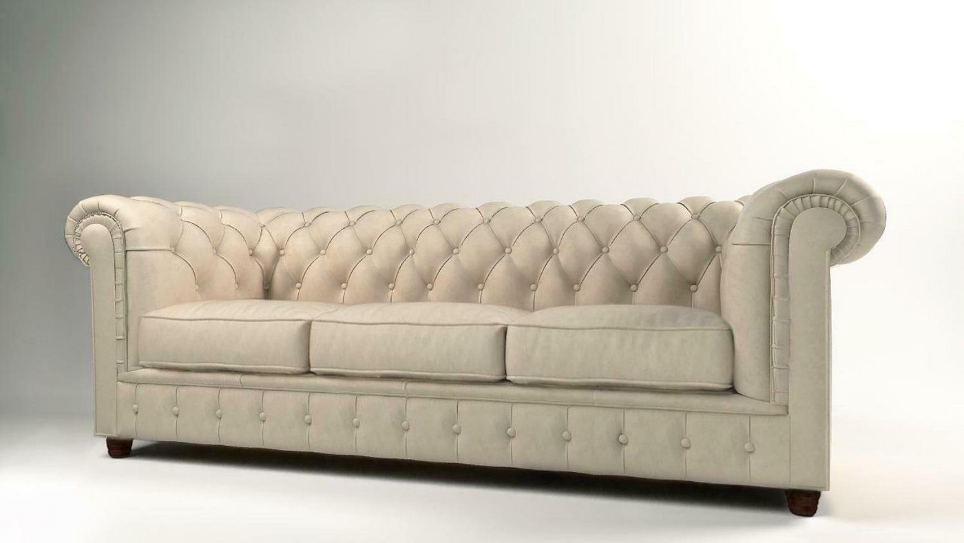 JVmoebel Sofa, Design Chesterfield Sofa Couch Polster Sofas Couchen Sitz Leder 3Sitzer von JVmoebel