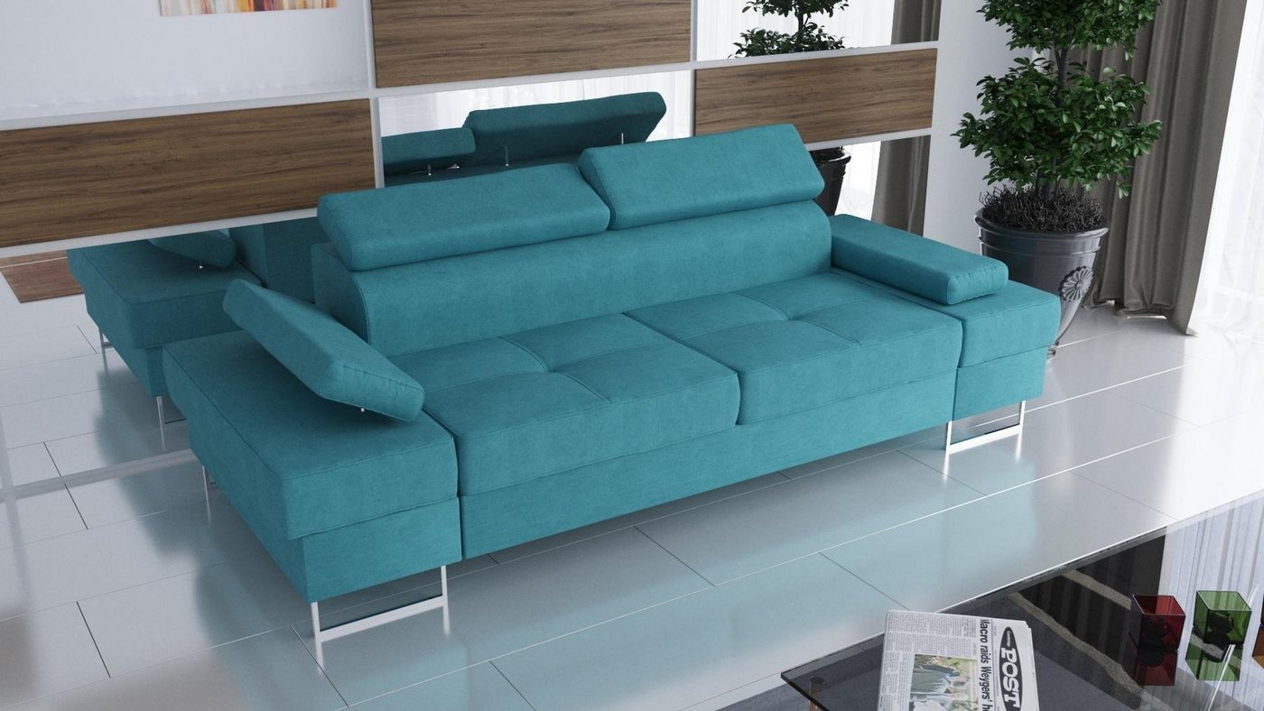 JVmoebel Sofa Design Sofa 3 Sitzer Multifunktion Couch Polster Schlafsofas Sofas, Made In Europa von JVmoebel