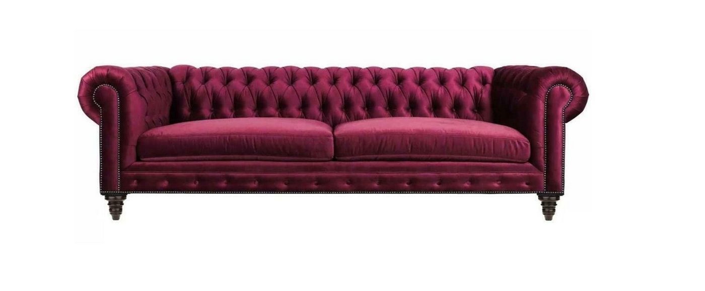 JVmoebel Sofa Blau Chesterfield Dreisitzer Modern Design Couch, Made in Europe von JVmoebel