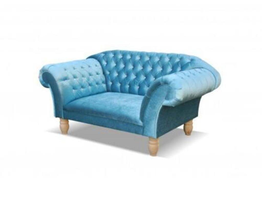 JVmoebel Sofa Blaues Chesterfield Sofa Couch Polster Klassische Designer Sofa, Made in Europe von JVmoebel