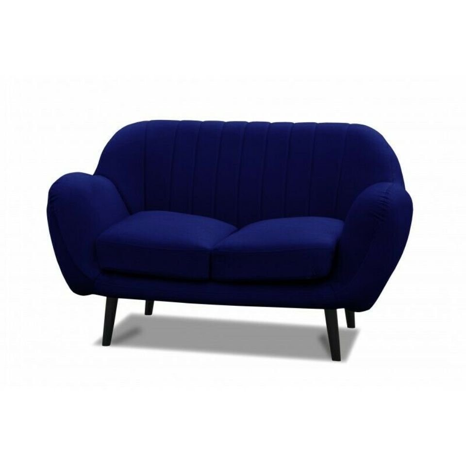 JVmoebel Sofa Blaues Stoffsofa 2 Sitzer Couch Polster Designer Büro Office Couch, Made in Europe von JVmoebel