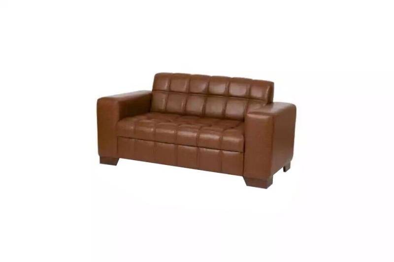 JVmoebel Sofa Brauner Leder Zweisitzer Büromöbel Büro-Möbelkollektion Office, 1 Teile, Made in Europa von JVmoebel