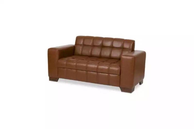 JVmoebel Sofa Brauner Leder Zweisitzer für modernes Bürodesign, 1 Teile, Made in Europa von JVmoebel