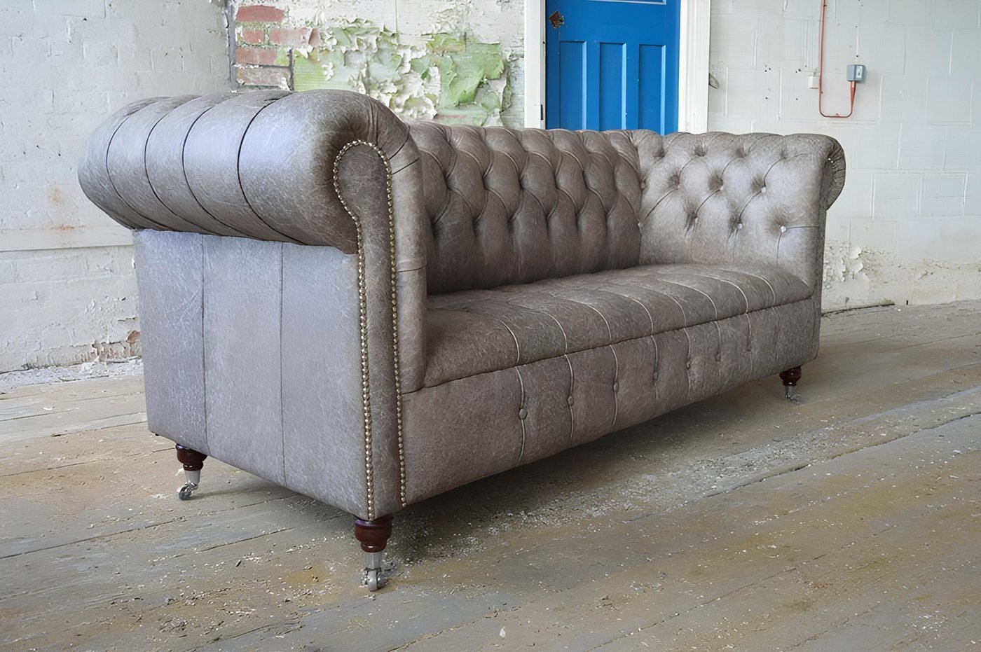 JVmoebel Sofa Chesterfield Big Textil Design Wohnzimmer Couch Sofa Polster 3 Sitz, Made in Europa JVmoebel Sofa Chesterfield Big Textil Design Wohnzimmer Couch Sofa Polster 3 Sitz, Made in Europa von JVmoebel