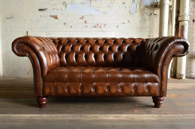 JVmoebel Sofa Chesterfield Ledersofa Couch Polster designer 2 Sitzer Textil Sofas, Made in Europa JVmoebel Sofa Chesterfield Ledersofa Couch Polster designer 2 Sitzer Textil Sofas, Made in Europa von JVmoebel